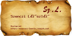Szenczi László névjegykártya